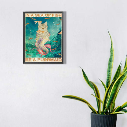 Pretty Pussy - Full Square Drill Diamond Painting 30*40CM