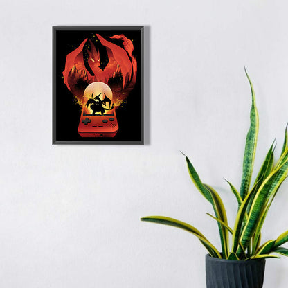 Pokemon Charizard Silhouette - Full Square Drill Diamond Painting 30*40CM