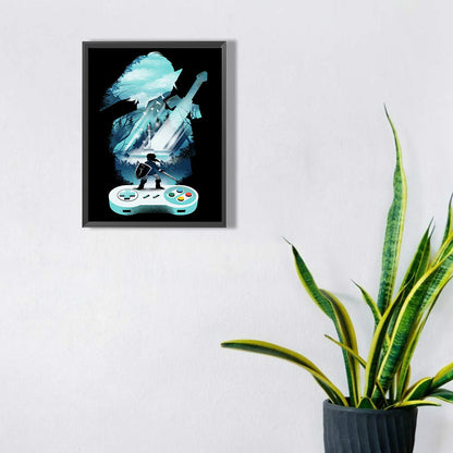 The Legend Of Zelda Silhouette - Full Square Drill Diamond Painting 30*40CM