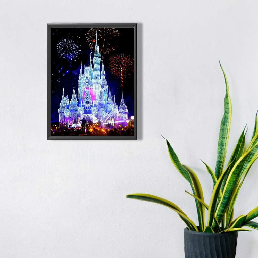 Ice Castle - Full Square Drill Diamond Painting 40*50CM