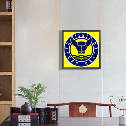 Oxford United Football - Full Round Drill Diamond Painting 30*30CM