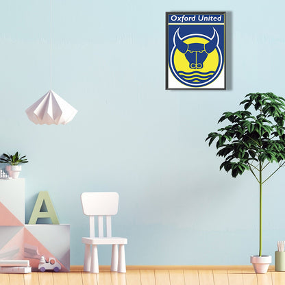 Oxford United Football - Full Round Drill Diamond Painting 30*40CM