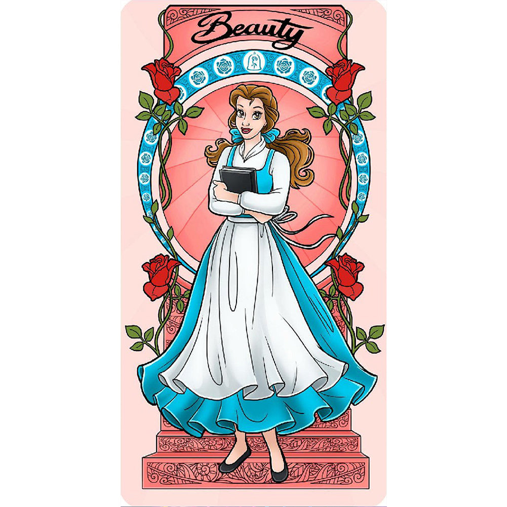 Princess Belle - Full Round Drill Diamond Painting 40*70CM