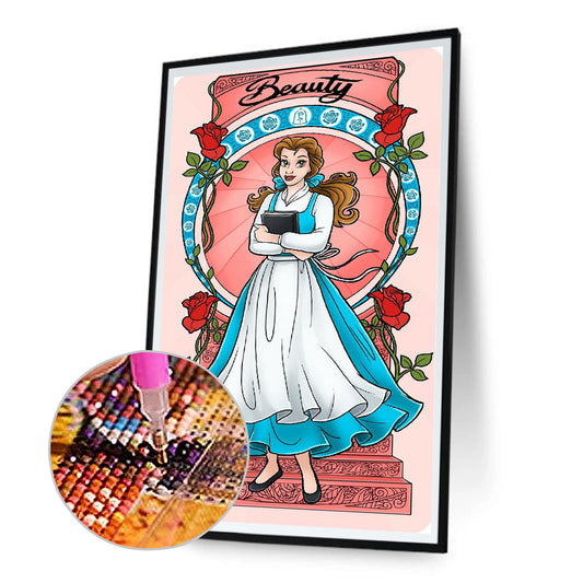 Princess Belle - Full Round Drill Diamond Painting 40*70CM