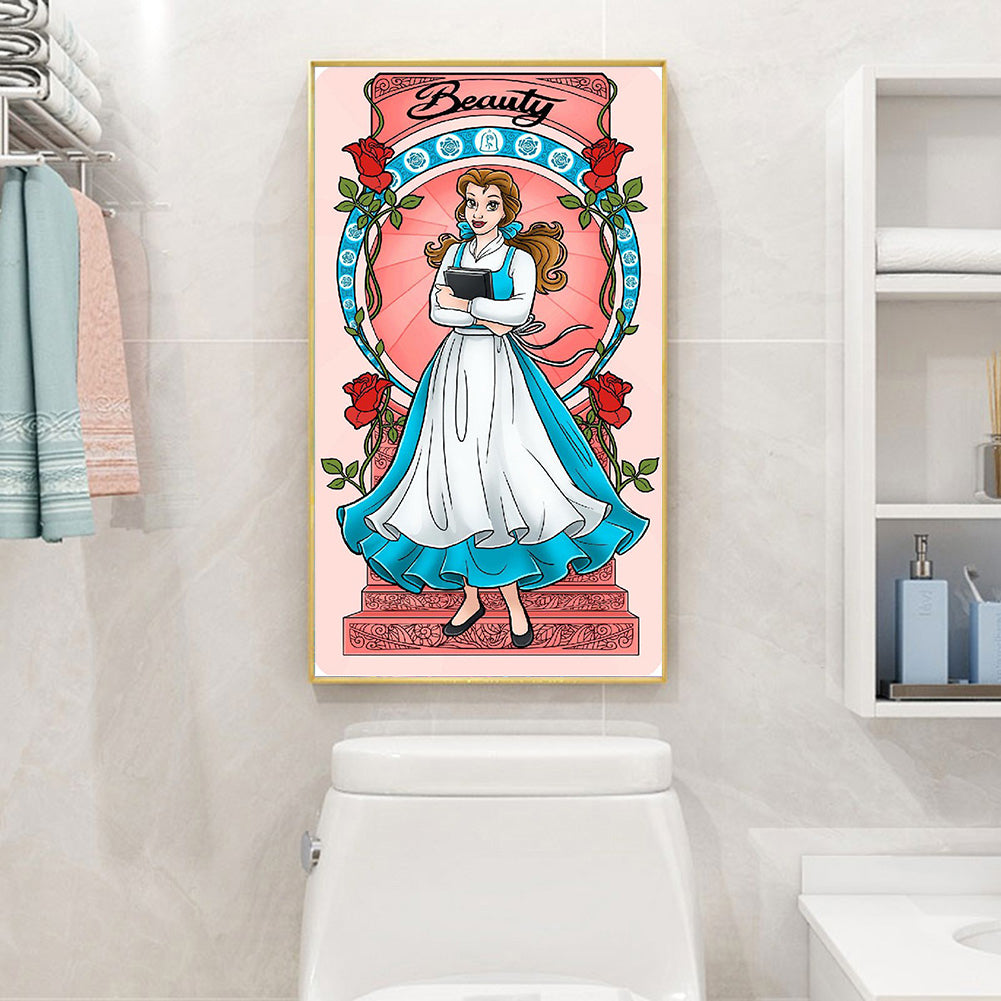 Princess Belle - Full Round Drill Diamond Painting 40*70CM