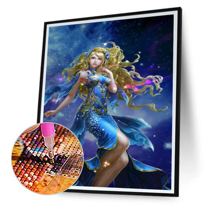 Cartoon Girl - Full Round Drill Diamond Painting 30*40CM