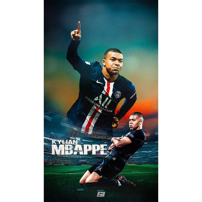 Mbappe - Full Round Drill Diamond Painting 30*50CM