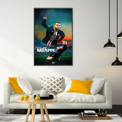 Mbappe - Full Round Drill Diamond Painting 30*50CM