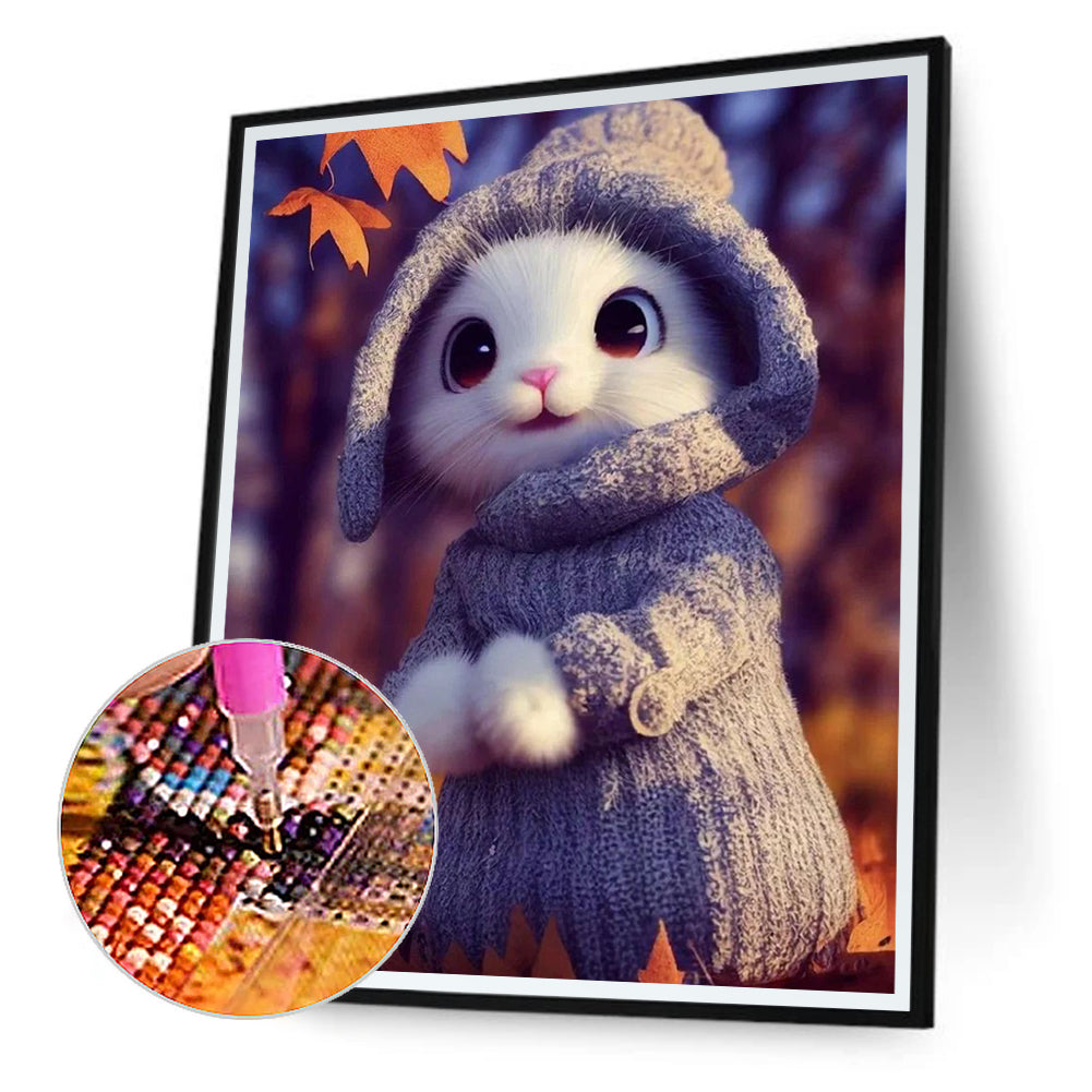 Cute Bunny - Full Round Drill Diamond Painting 30*40CM