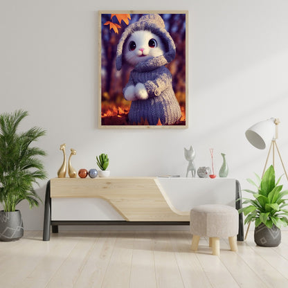 Cute Bunny - Full Round Drill Diamond Painting 30*40CM