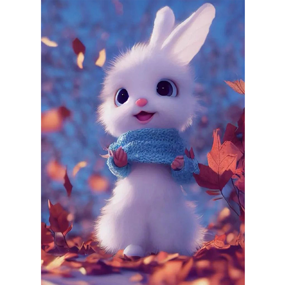 Cute Bunny - Full Round Drill Diamond Painting 30*40CM