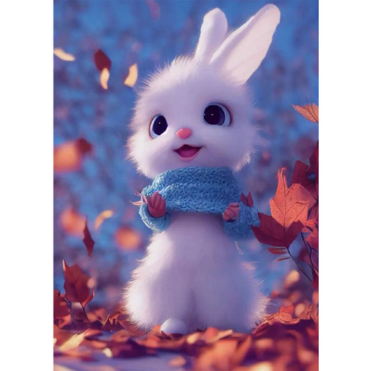 Cute Bunny - Full Round Drill Diamond Painting 30*40CM
