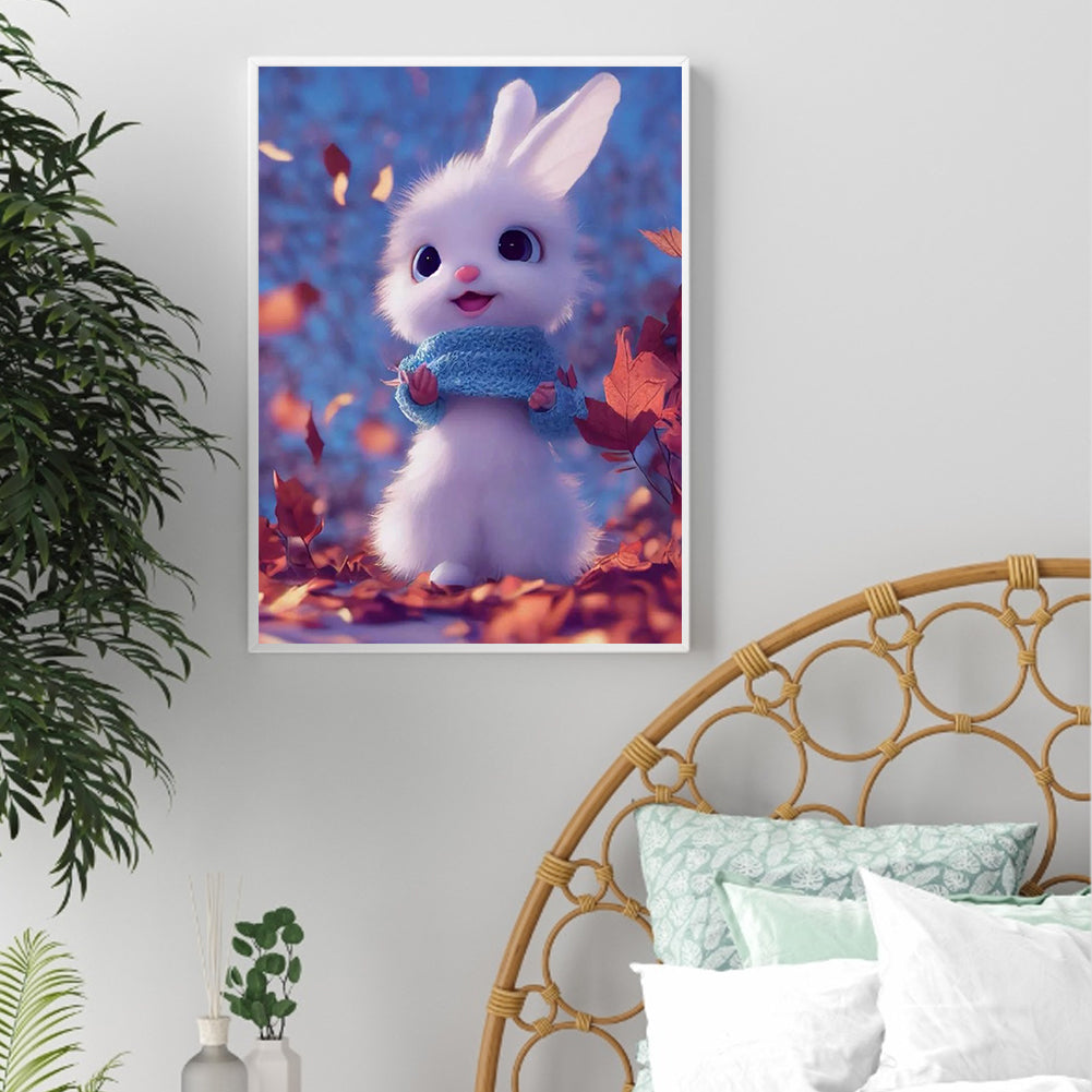 Cute Bunny - Full Round Drill Diamond Painting 30*40CM