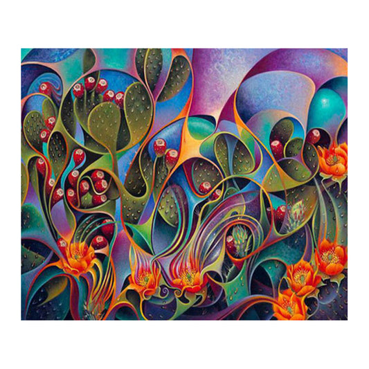 Cactus Flowers - Full Square Drill Diamond Painting 60*50CM