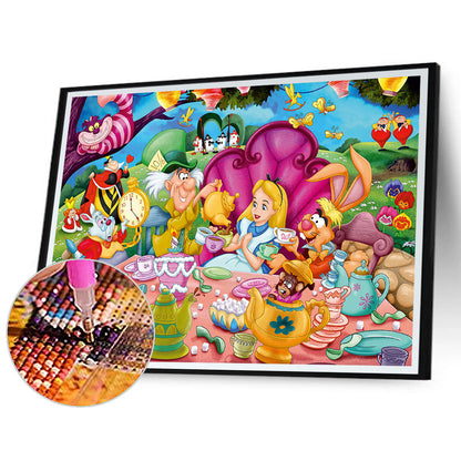 Alice In Wonderland - Full Round Drill Diamond Painting 40*30CM
