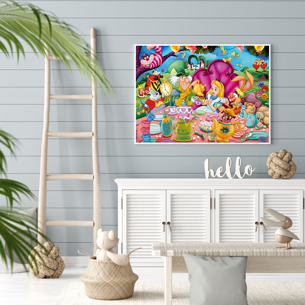 Alice In Wonderland - Full Round Drill Diamond Painting 40*30CM