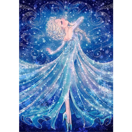 Princess Elsa - Full Round Drill Diamond Painting 30*50CM