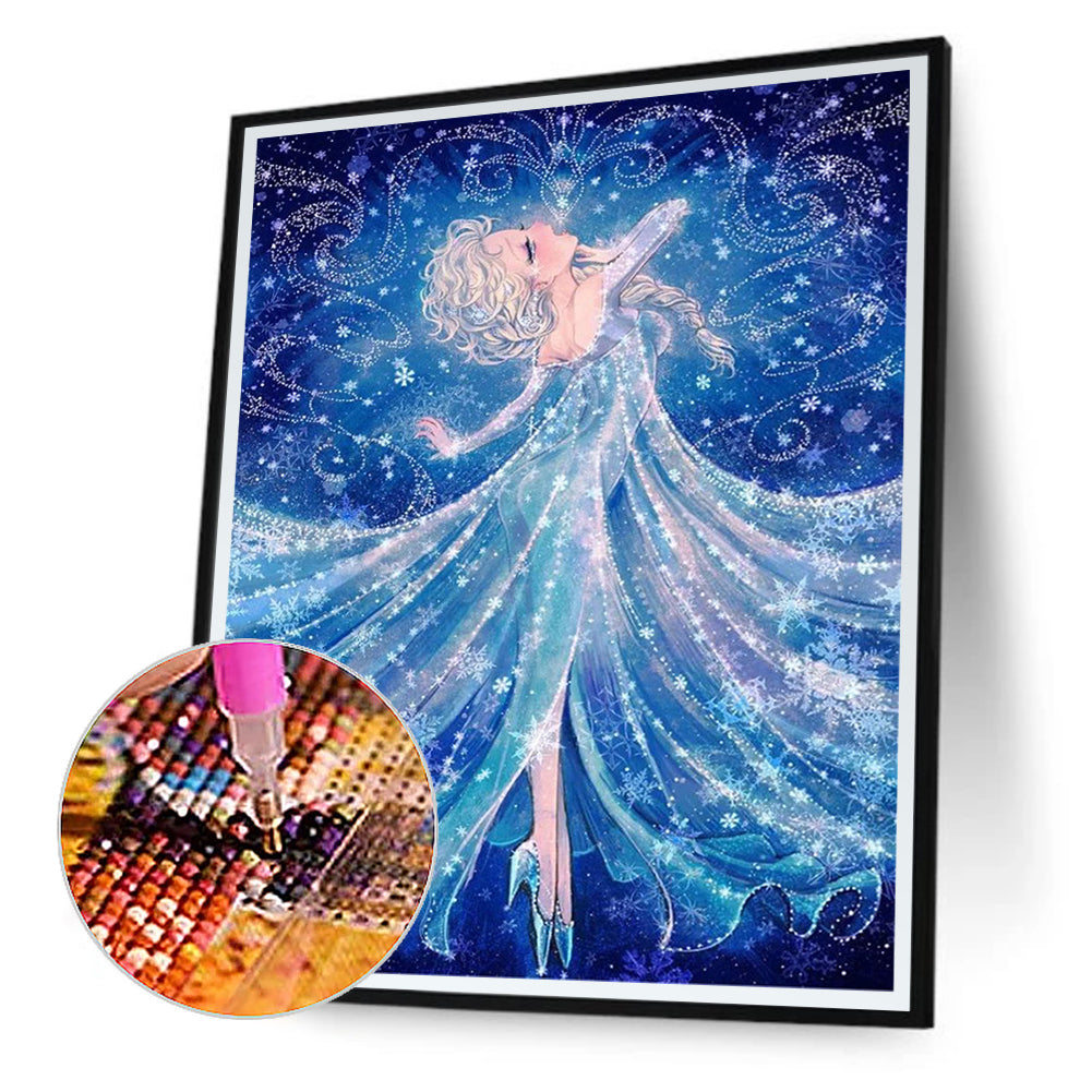 Princess Elsa - Full Round Drill Diamond Painting 30*50CM