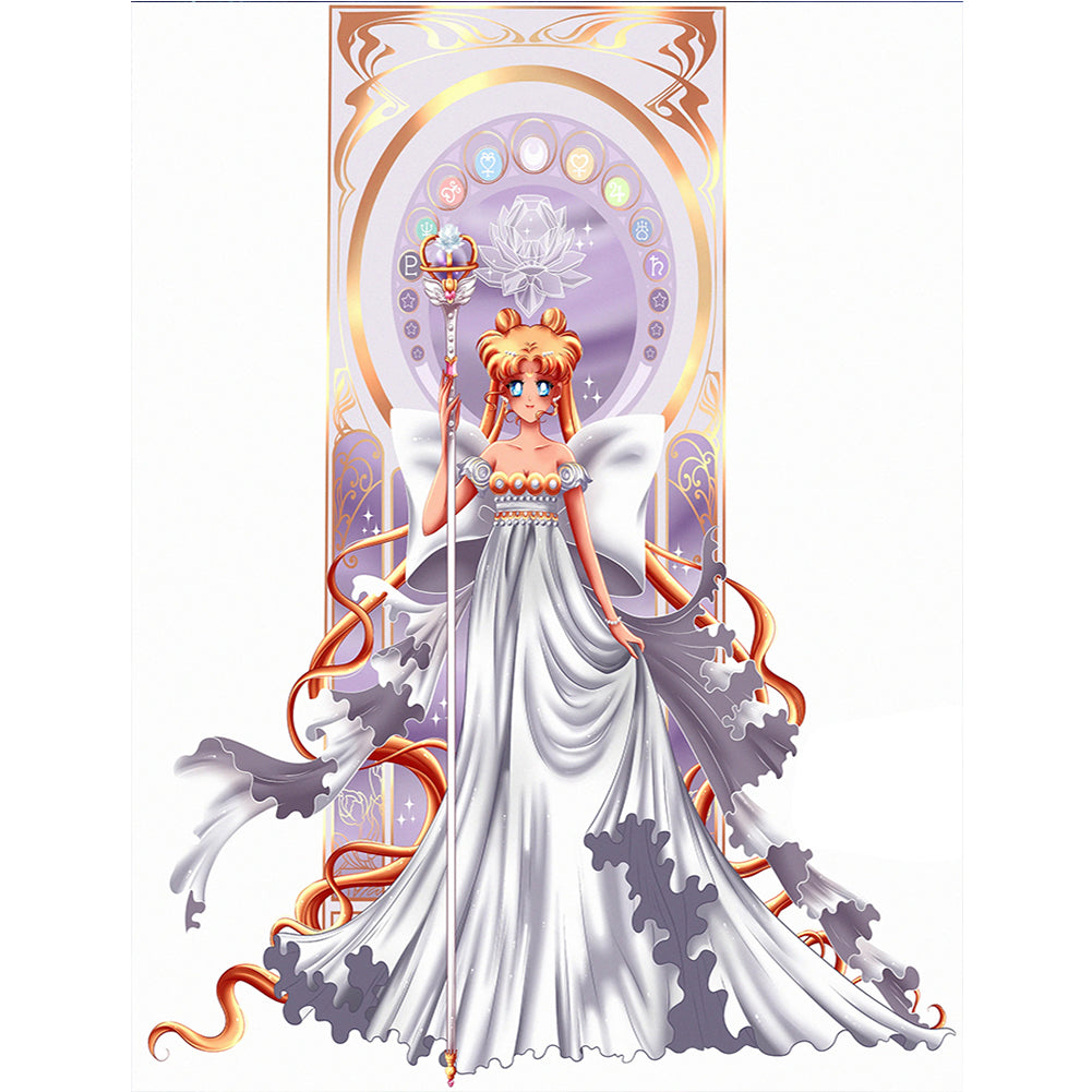 Sailor Moon - Full Round Drill Diamond Painting 30*50CM