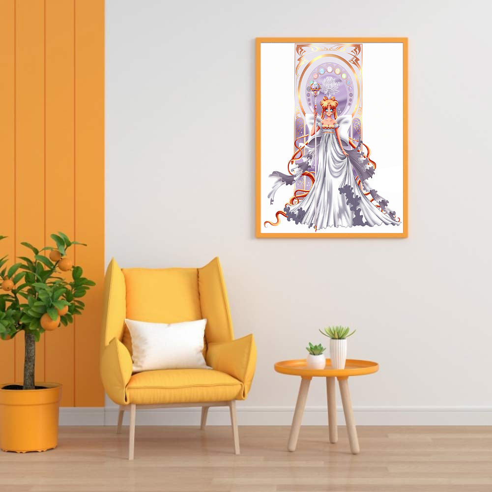 Sailor Moon - Full Round Drill Diamond Painting 30*50CM