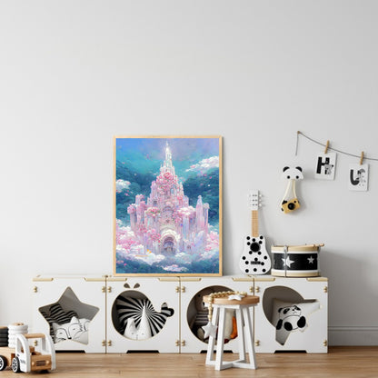 Rose Castle - Full Round Drill Diamond Painting 40*50CM