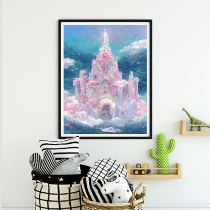 Rose Castle - Full Round Drill Diamond Painting 40*50CM