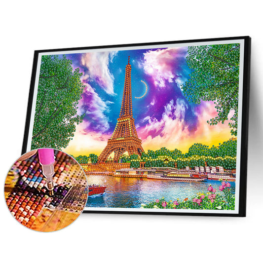 Eiffel Tower - Special Shaped Drill Diamond Painting 40*30CM