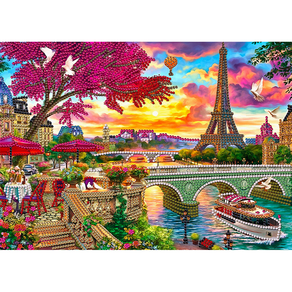 Eiffel Tower - Special Shaped Drill Diamond Painting 40*30CM