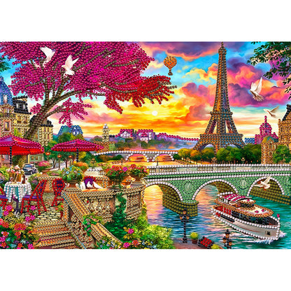 Eiffel Tower - Special Shaped Drill Diamond Painting 40*30CM