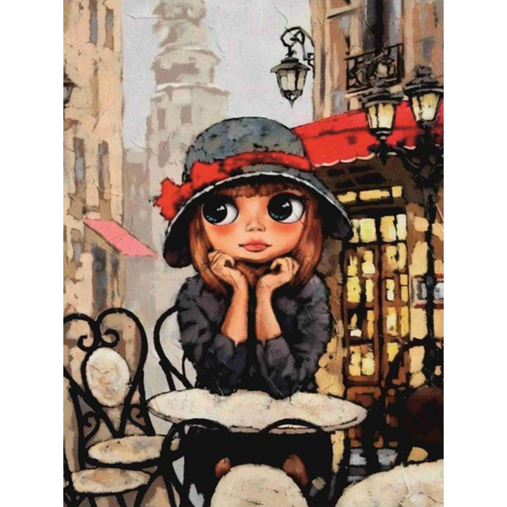 Artist Gunning Alexander Little Girl - Full Round Drill Diamond Painting 30*40CM