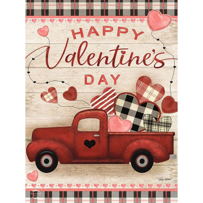 Valentine'S Day Red Car - Full Round Drill Diamond Painting 30*40CM