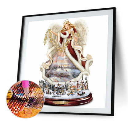 Christmas Angel - Full Round Drill Diamond Painting 30*30CM