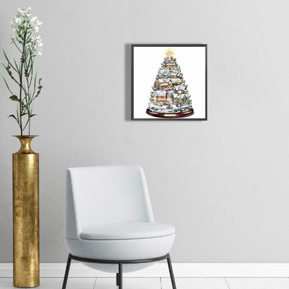 Christmas Tree - Full Round Drill Diamond Painting 30*30CM