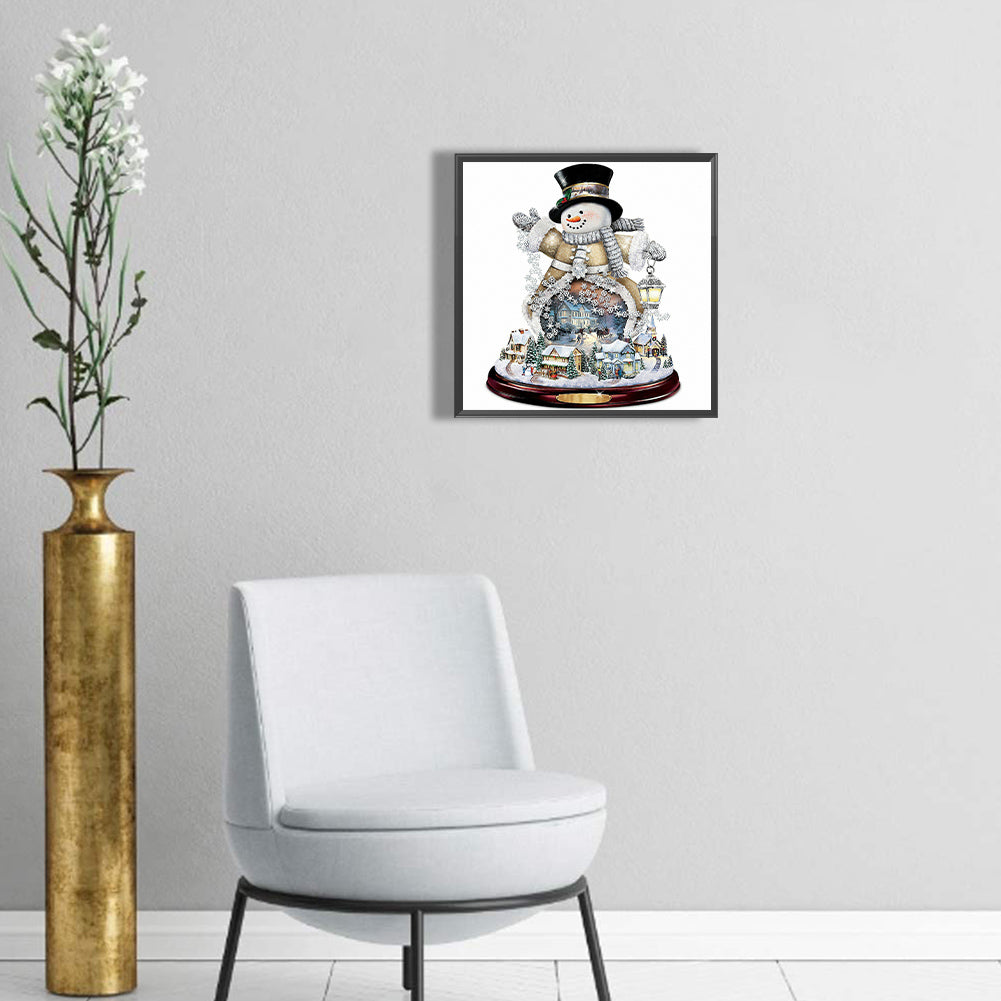 Christmas Snowman - Full Round Drill Diamond Painting 30*30CM