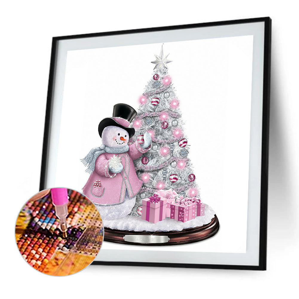 Christmas Snowman - Full Round Drill Diamond Painting 30*30CM