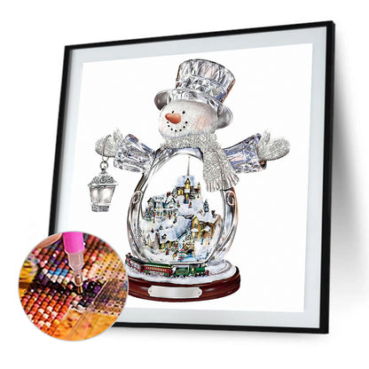 Christmas Snowman - Full Round Drill Diamond Painting 30*30CM