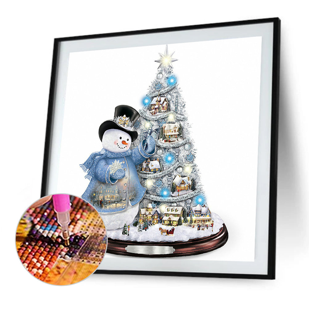 Christmas Snowman - Full Round Drill Diamond Painting 30*30CM