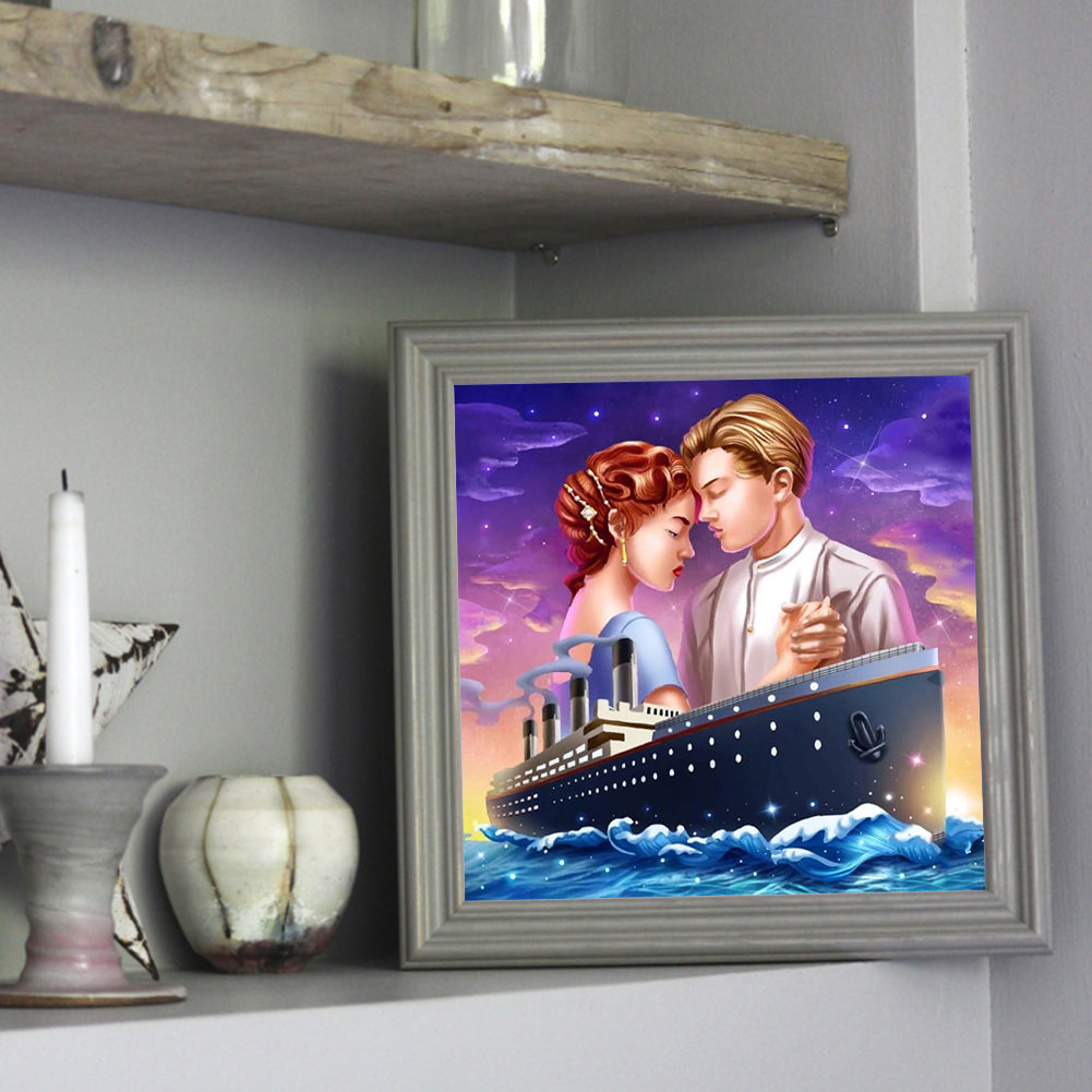 Titanic - Jack And Rose - Full Square Drill Diamond Painting 30*30CM