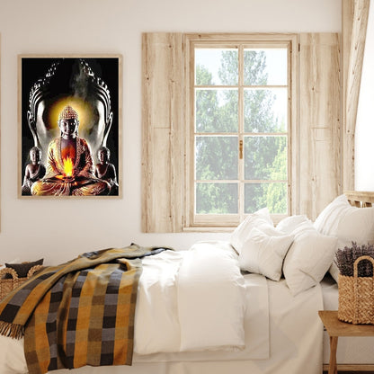 Buddha Statue - Full Round Drill Diamond Painting 30*40CM