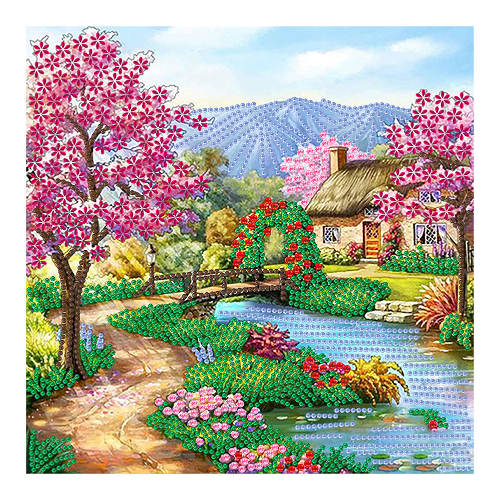 Garden Cottage - Special Shaped Drill Diamond Painting 30*30CM