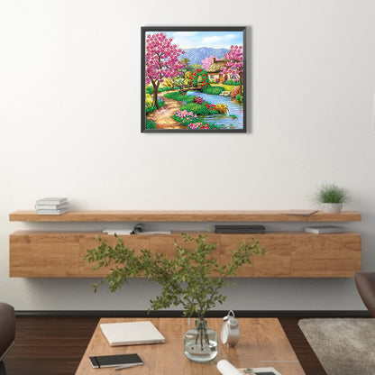 Garden Cottage - Special Shaped Drill Diamond Painting 30*30CM