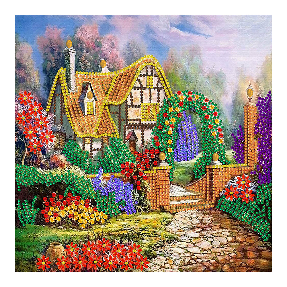 Garden Cottage - Special Shaped Drill Diamond Painting 30*30CM