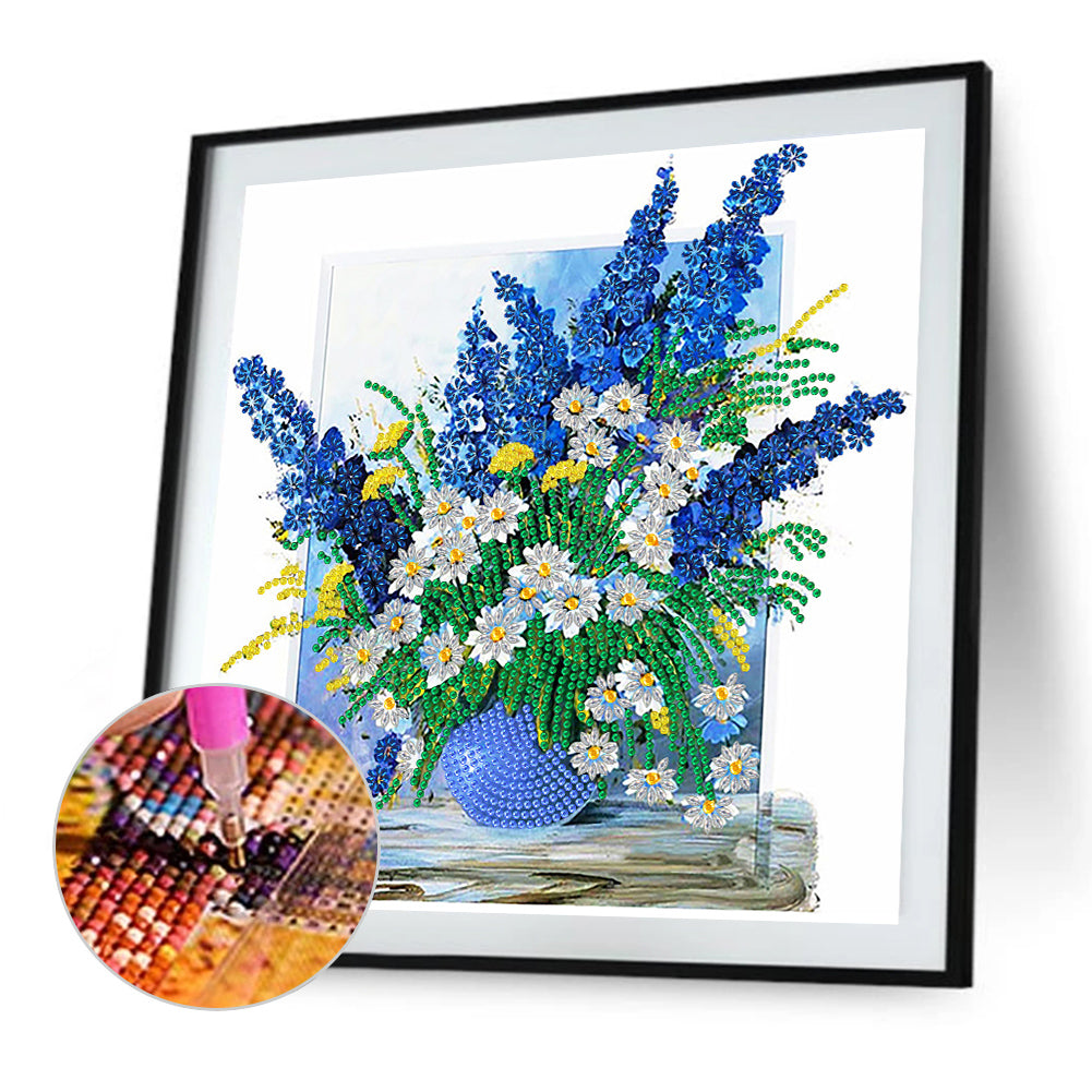 Colorful Vase - Special Shaped Drill Diamond Painting 30*30CM