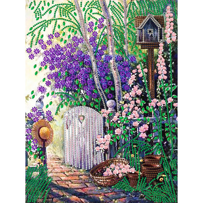 Garden - Special Shaped Drill Diamond Painting 30*40CM