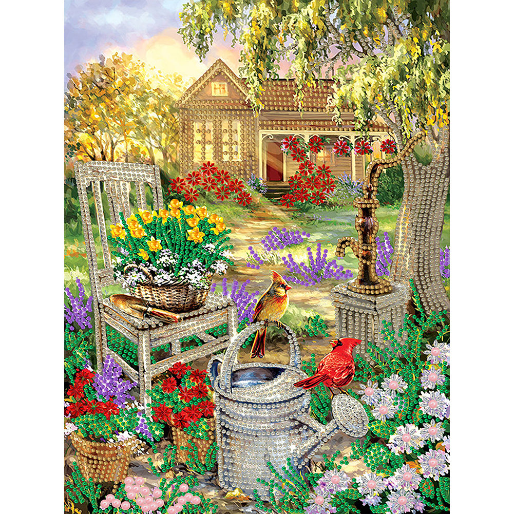 Garden - Special Shaped Drill Diamond Painting 30*40CM