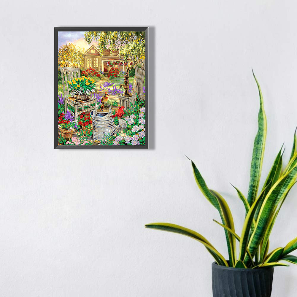 Garden - Special Shaped Drill Diamond Painting 30*40CM