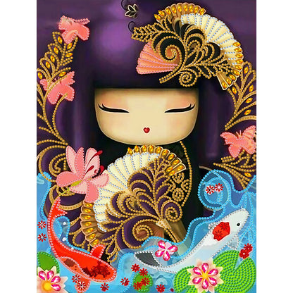 Kimono Doll - Special Shaped Drill Diamond Painting 30*40CM