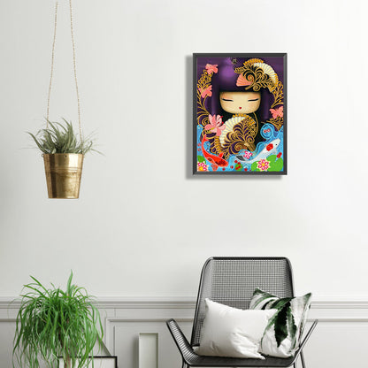 Kimono Doll - Special Shaped Drill Diamond Painting 30*40CM