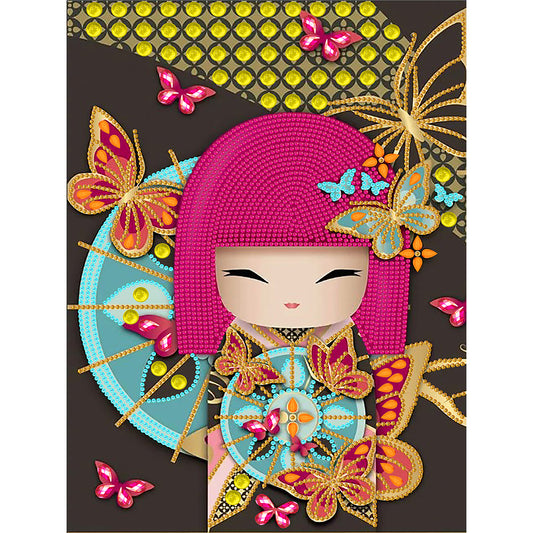 Kimono Doll - Special Shaped Drill Diamond Painting 30*40CM