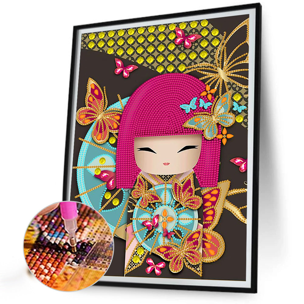 Kimono Doll - Special Shaped Drill Diamond Painting 30*40CM